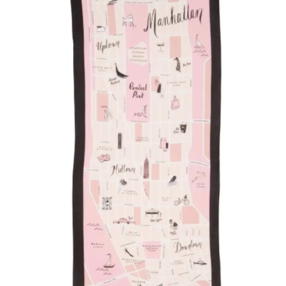 Manhattan Map Oblong Scarf from KATE SPADE NEW YORK - Picture 8 of 9